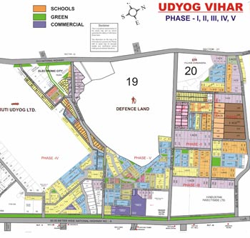 Udyog vihar Map
